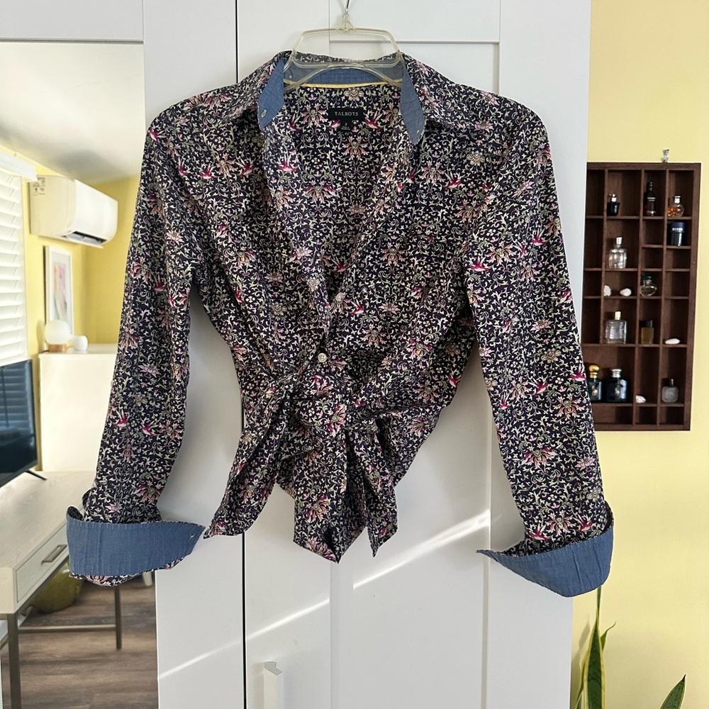 Talbots Cotton Button Down Shirt